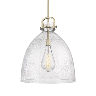 A thumbnail of the Innovations Lighting 410-1SL-24-18 Newton Bell Pendant Brushed Brass / Seedy