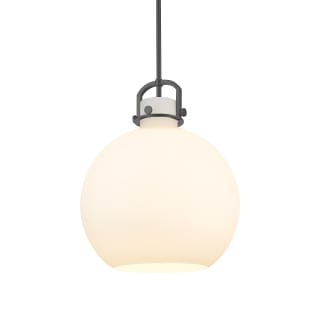 A thumbnail of the Innovations Lighting 410-1SL-21-16 Newton Sphere Pendant Matte Black / Matte White