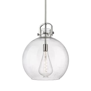 A thumbnail of the Innovations Lighting 410-1SL-21-16 Newton Sphere Pendant Polished Nickel / Seedy