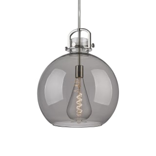 A thumbnail of the Innovations Lighting 410-1SL-21-16 Newton Sphere Pendant Polished Nickel / Plated Smoke