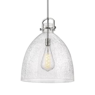 A thumbnail of the Innovations Lighting 410-1SL-24-18 Newton Bell Pendant Polished Nickel / Seedy