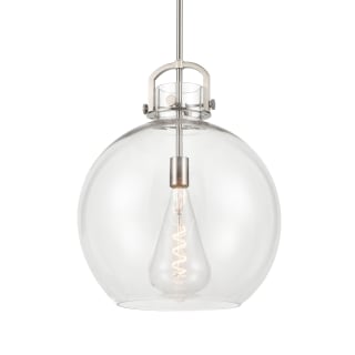 A thumbnail of the Innovations Lighting 410-1SL-21-16 Newton Sphere Pendant Satin Nickel / Clear