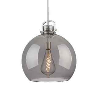 A thumbnail of the Innovations Lighting 410-1SL-23-18 Newton Sphere Pendant Satin Nickel / Plated Smoke