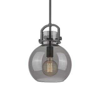 A thumbnail of the Innovations Lighting 410-1SM-15-10 Newton Sphere Pendant Matte Black / Plated Smoke