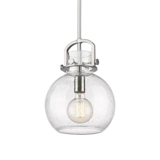 A thumbnail of the Innovations Lighting 410-1SM-15-10 Newton Sphere Pendant Satin Nickel / Seedy