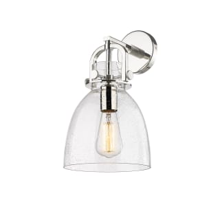 A thumbnail of the Innovations Lighting 410-1W-15-8 Newton Bell Sconce Polished Nickel / Seedy