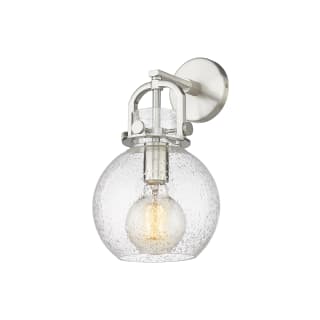 A thumbnail of the Innovations Lighting 410-1W-14-8 Newton Sphere Sconce Satin Nickel / Seedy