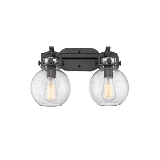 A thumbnail of the Innovations Lighting 410-2W-12-17 Newton Sphere Vanity Matte Black / Seedy