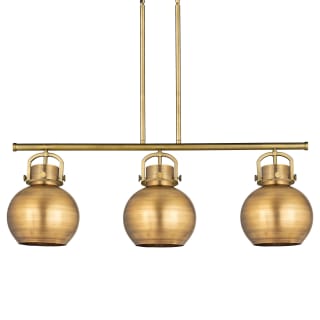 A thumbnail of the Innovations Lighting 410-3I-15-42 Newton Sphere Linear Brushed Brass / Brushed Brass