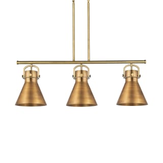 A thumbnail of the Innovations Lighting 410-3I-13-42 Newton Cone Pendant Brushed Brass