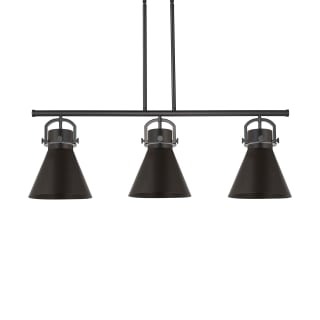 A thumbnail of the Innovations Lighting 410-3I-13-42 Newton Cone Pendant Matte Black