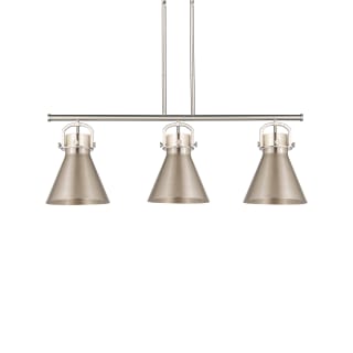 A thumbnail of the Innovations Lighting 410-3I-13-42 Newton Cone Pendant Satin Nickel