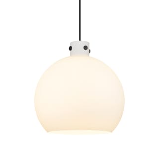 A thumbnail of the Innovations Lighting 410-3PL-18-18 Newton Sphere Pendant Matte Black / Matte White