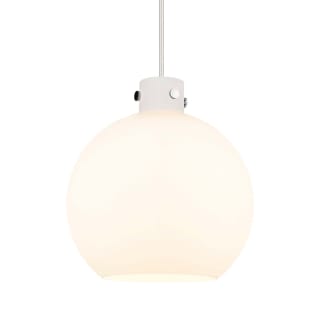 A thumbnail of the Innovations Lighting 410-3PL-18-16 Newton Sphere Pendant Polished Nickel / Matte White