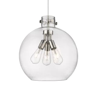 A thumbnail of the Innovations Lighting 410-3PL-18-18 Newton Sphere Pendant Polished Nickel / Seedy