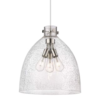 A thumbnail of the Innovations Lighting 410-3PL-20-18 Newton Bell Pendant Polished Nickel / Seedy