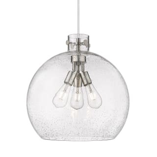 A thumbnail of the Innovations Lighting 410-3PL-18-18 Newton Sphere Pendant Satin Nickel / Seedy