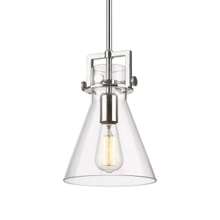 A thumbnail of the Innovations Lighting 411-1SS-11-8 Newton Cone Pendant Polished Nickel / Clear