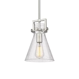 A thumbnail of the Innovations Lighting 411-1SS-11-8 Newton Cone Pendant Satin Nickel / Seedy