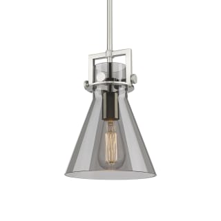 A thumbnail of the Innovations Lighting 411-1SS-11-8 Newton Cone Pendant Satin Nickel / Plated Smoke