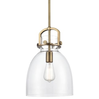 A thumbnail of the Innovations Lighting 412-1S-10 Newton Brushed Brass / Clear