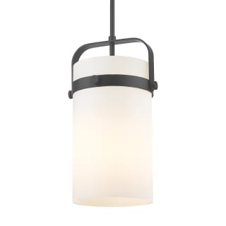 A thumbnail of the Innovations Lighting 413-1SM-17-9 Pilaster Pendant Matte Black / Matte White