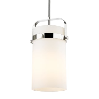 A thumbnail of the Innovations Lighting 413-1SM-17-9 Pilaster Pendant Polished Nickel / Matte White