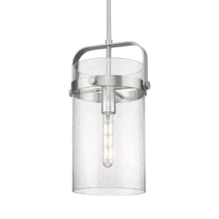 A thumbnail of the Innovations Lighting 413-1SM-17-9 Pilaster Pendant Satin Nickel / Seedy