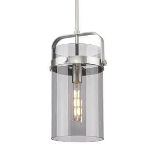 A thumbnail of the Innovations Lighting 413-1SM-17-9 Pilaster Pendant Satin Nickel / Plated Smoke