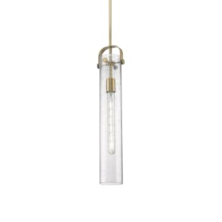 A thumbnail of the Innovations Lighting 413-1SS-15-5 Pilaster Pendant Brushed Brass / Seedy