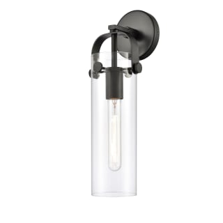 A thumbnail of the Innovations Lighting 413-1W-5-5 Pilaster Sconce Matte Black / Clear