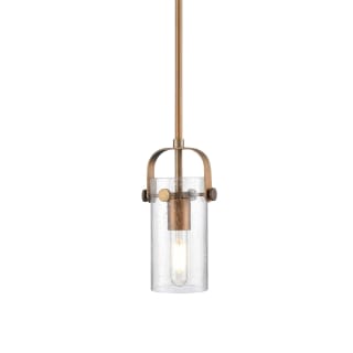 A thumbnail of the Innovations Lighting 423-1S-10-5 Pilaster II Cylinder Pendant Brushed Brass / Seedy