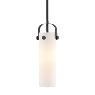 A thumbnail of the Innovations Lighting 423-1S-15-5 Pilaster II Cylinder Pendant Matte Black / Matte White