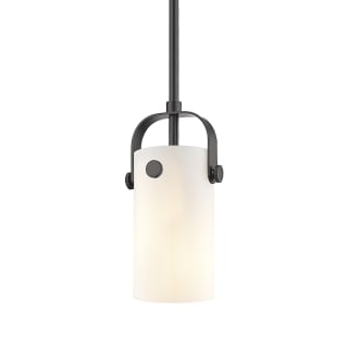 A thumbnail of the Innovations Lighting 423-1S-10-5 Pilaster II Cylinder Pendant Matte Black / Matte White