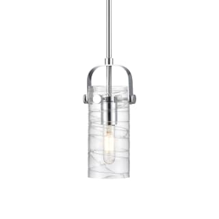 A thumbnail of the Innovations Lighting 423-1S-10-5 Pilaster II Cylinder Pendant Polished Chrome / Deco Swirl