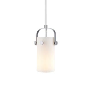 A thumbnail of the Innovations Lighting 423-1S-10-5 Pilaster II Cylinder Pendant Polished Chrome / Matte White