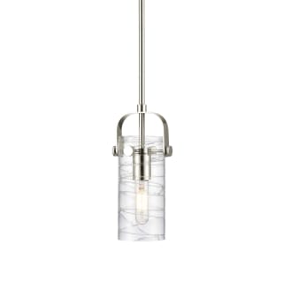 A thumbnail of the Innovations Lighting 423-1S-10-5 Pilaster II Cylinder Pendant Polished Nickel / Deco Swirl