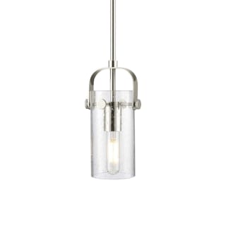 A thumbnail of the Innovations Lighting 423-1S-10-5 Pilaster II Cylinder Pendant Polished Nickel / Seedy