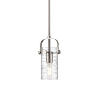 A thumbnail of the Innovations Lighting 423-1S-10-5 Pilaster II Cylinder Pendant Satin Nickel / Deco Swirl