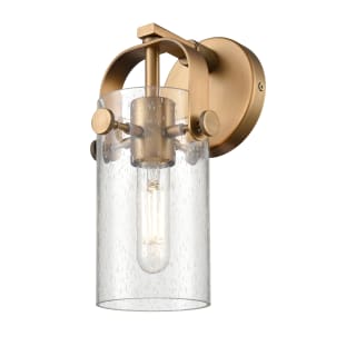 A thumbnail of the Innovations Lighting 423-1W-11-5 Pilaster II Cylinder Sconce Brushed Brass / Seedy