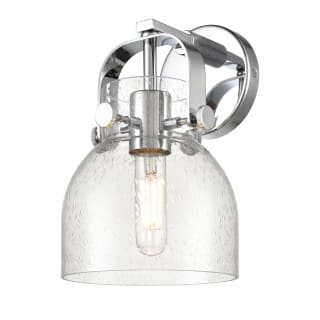 A thumbnail of the Innovations Lighting 423-1W-10-7 Pilaster II Bell Sconce Polished Chrome / Seedy