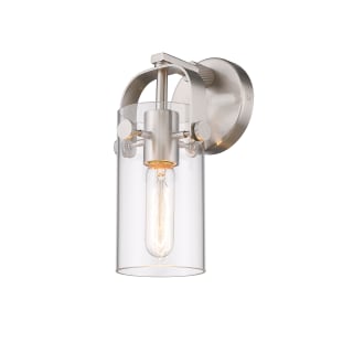 A thumbnail of the Innovations Lighting 423-1W-11-5 Pilaster II Cylinder Sconce Satin Nickel / Clear