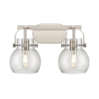 A thumbnail of the Innovations Lighting 423-2W-10-17 Pilaster II Cone Vanity Brushed Brass / Seedy