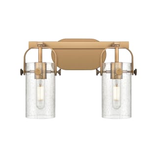 A thumbnail of the Innovations Lighting 423-2W-10-15 Pilaster II Cylinder Vanity Brushed Brass / Seedy