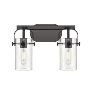 A thumbnail of the Innovations Lighting 423-2W-10-15 Pilaster II Cylinder Vanity Matte Black / Seedy