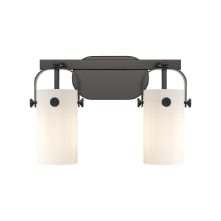 A thumbnail of the Innovations Lighting 423-2W-10-15 Pilaster II Cylinder Vanity Matte Black / Matte White