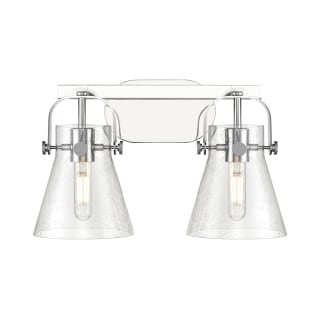 A thumbnail of the Innovations Lighting 423-2W-10-17 Pilaster II Cone Vanity Polished Chrome / Seedy