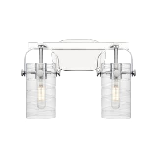 A thumbnail of the Innovations Lighting 423-2W-10-15 Pilaster II Cylinder Vanity Polished Chrome / Deco Swirl