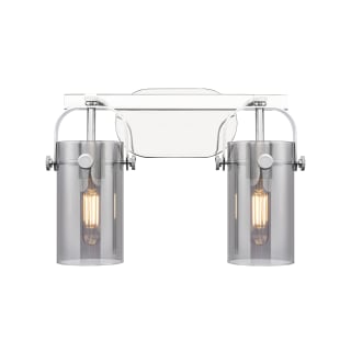 A thumbnail of the Innovations Lighting 423-2W-10-15 Pilaster II Cylinder Vanity Polished Chrome / Plated Smoke