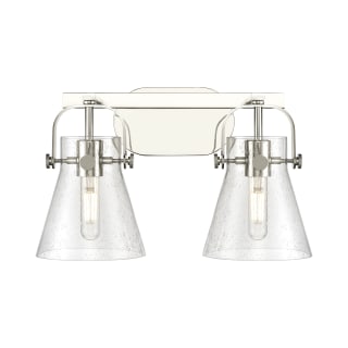 A thumbnail of the Innovations Lighting 423-2W-10-17 Pilaster II Cone Vanity Polished Nickel / Seedy